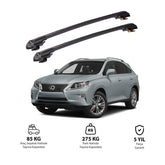 LEXUS RX 2010-2015 TRX1 Thunder Carrier Barres transversales pour galerie de toit de voiture, 2 barres